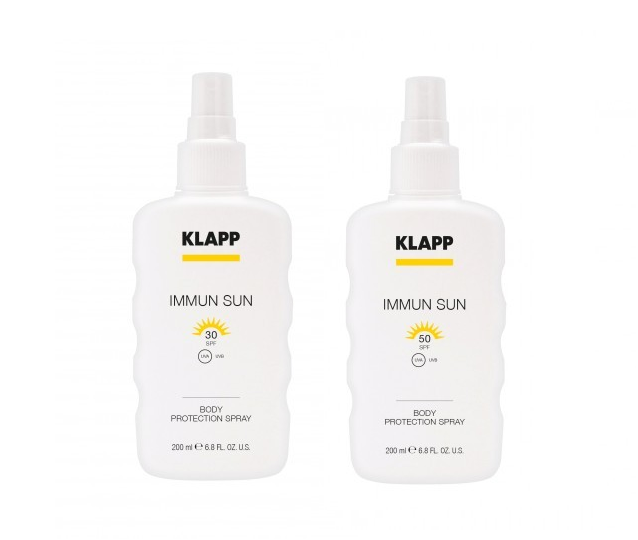 Klapp (Клапп) Солнцезащитный  для спрей тела SPF 30/SPF 50 (Immun Sun | Body Protection Spray SPF 30/SPF 50), 200 мл.