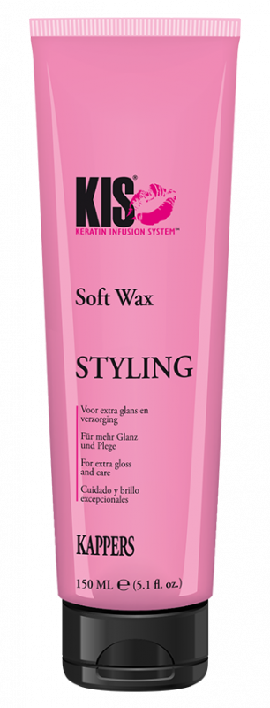 Kis (Кис) Увлажняющий воск с бриллиантовым блеском для сухих и секущихся волос (Soft Wax), 150 мл.