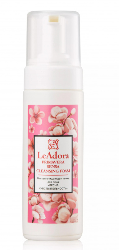 Leadora (Леадора) Мягкая очищающая пенка для лица «Весна: Чувствительность» (Primavera Sensa Cleansing foam), 150 мл.     