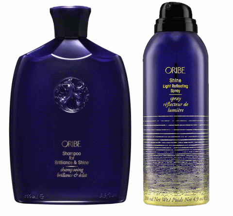 Oribe (Орбэ/Орибе) Набор для блеска волос "Драгоценное сияние", шампунь+спрей, 250+200 мл.