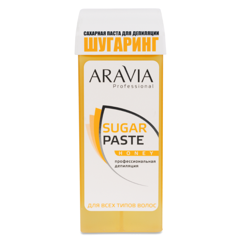 Aravia (Аравия) Сахарная паста для депиляции в картридже очень мягкая "Медовая" (Sugar Paste), 150 гр.