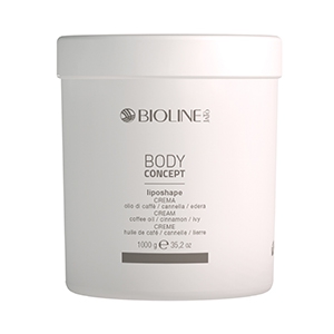 Bioline (Биолайн) Крем для тела моделирующий Liposhape, кофе-корица-плющ, 1000 г.