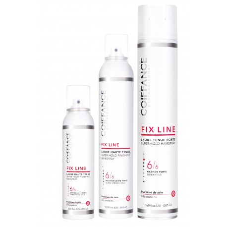 Coiffance (Куафанс) Лак-спрей сильной фиксации с шелком (Fix Line Super Hold Hairspray), 150/300/500 мл.