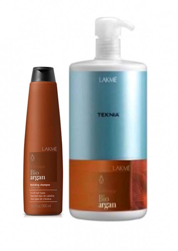 Lakme (Лакме) Аргановый увлажняющий шампунь (Bio-Argan Hydrating Shampoo), 300/1000 мл.