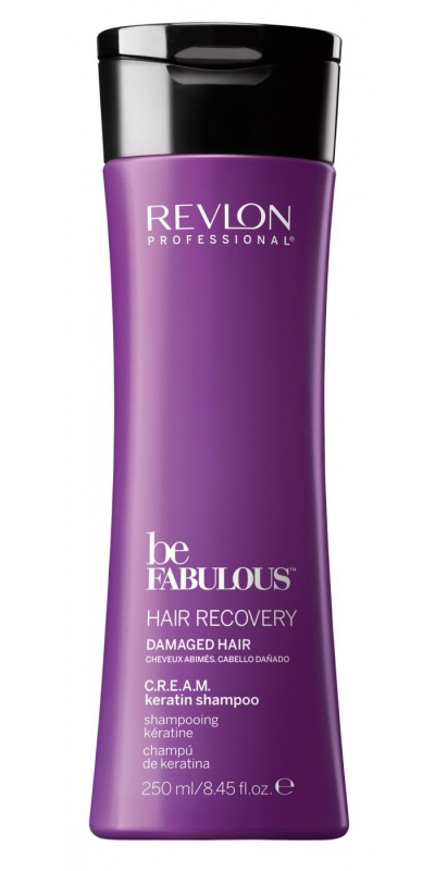 Revlon (Ревлон) Восстановление волос. Шампунь очищающий с кератином (Hair Recovery C.R.E.A.M. Keratin Shampoo), 250 мл.